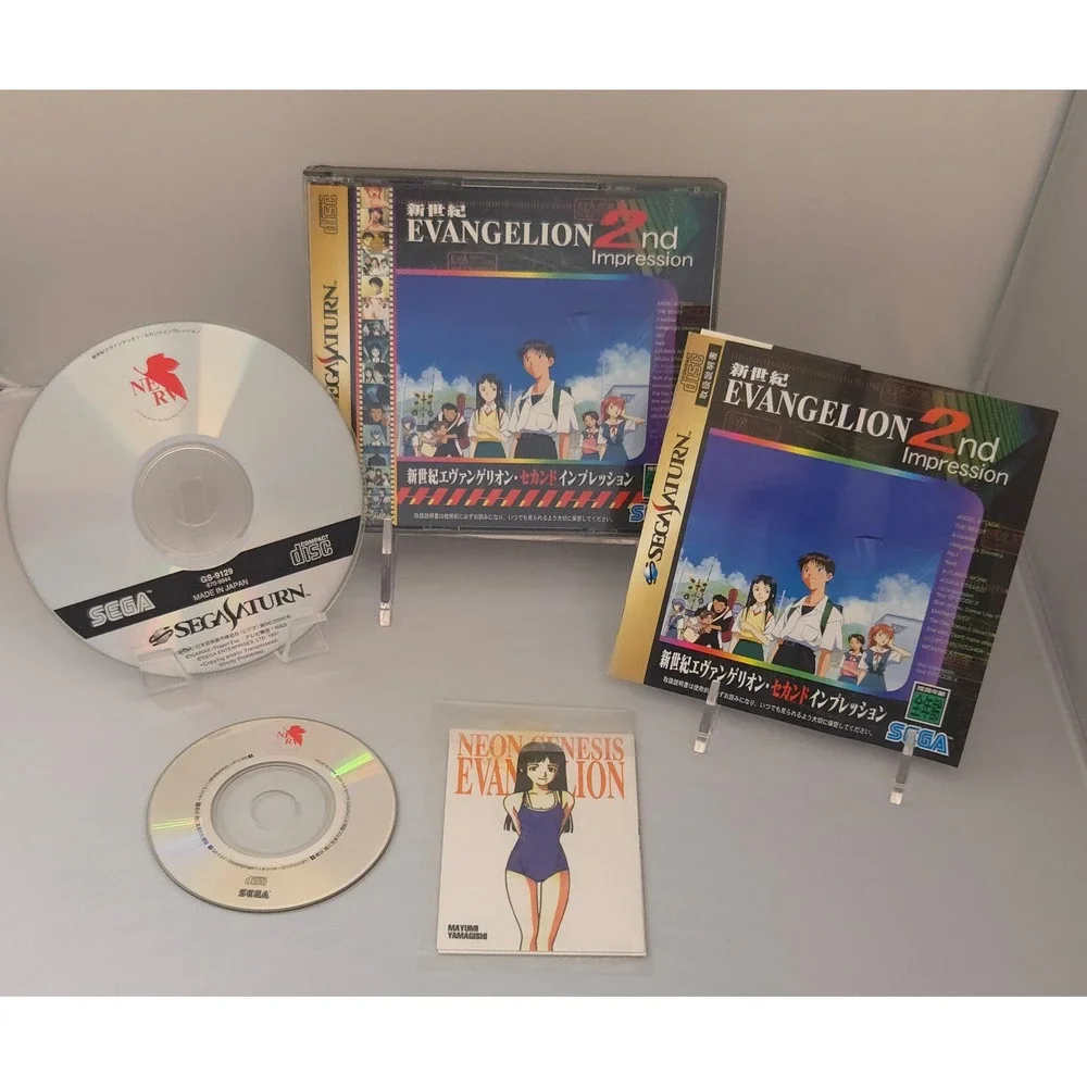 Neon Genesis Evangelion: 2nd Impression - Sega Saturn (Japan)- CIB w/ Obi & Card